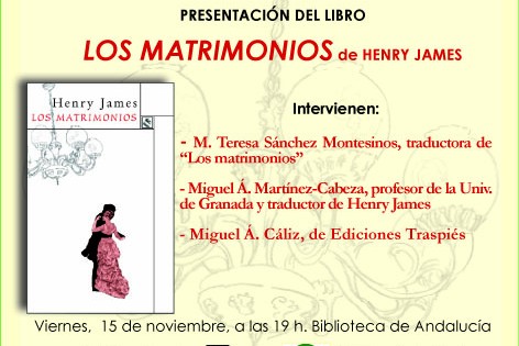 Presentación de «Los matrimonios» de Henry James